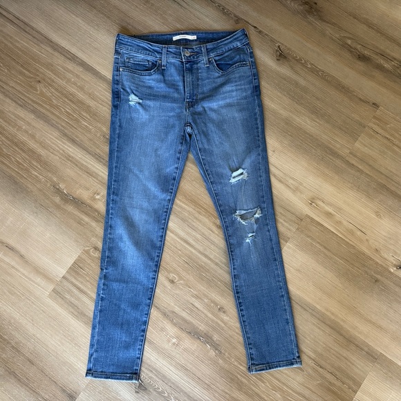 Levi’s 711 Skinny Mid Rise Ankle Jeans Size 27 - Picture 2 of 10